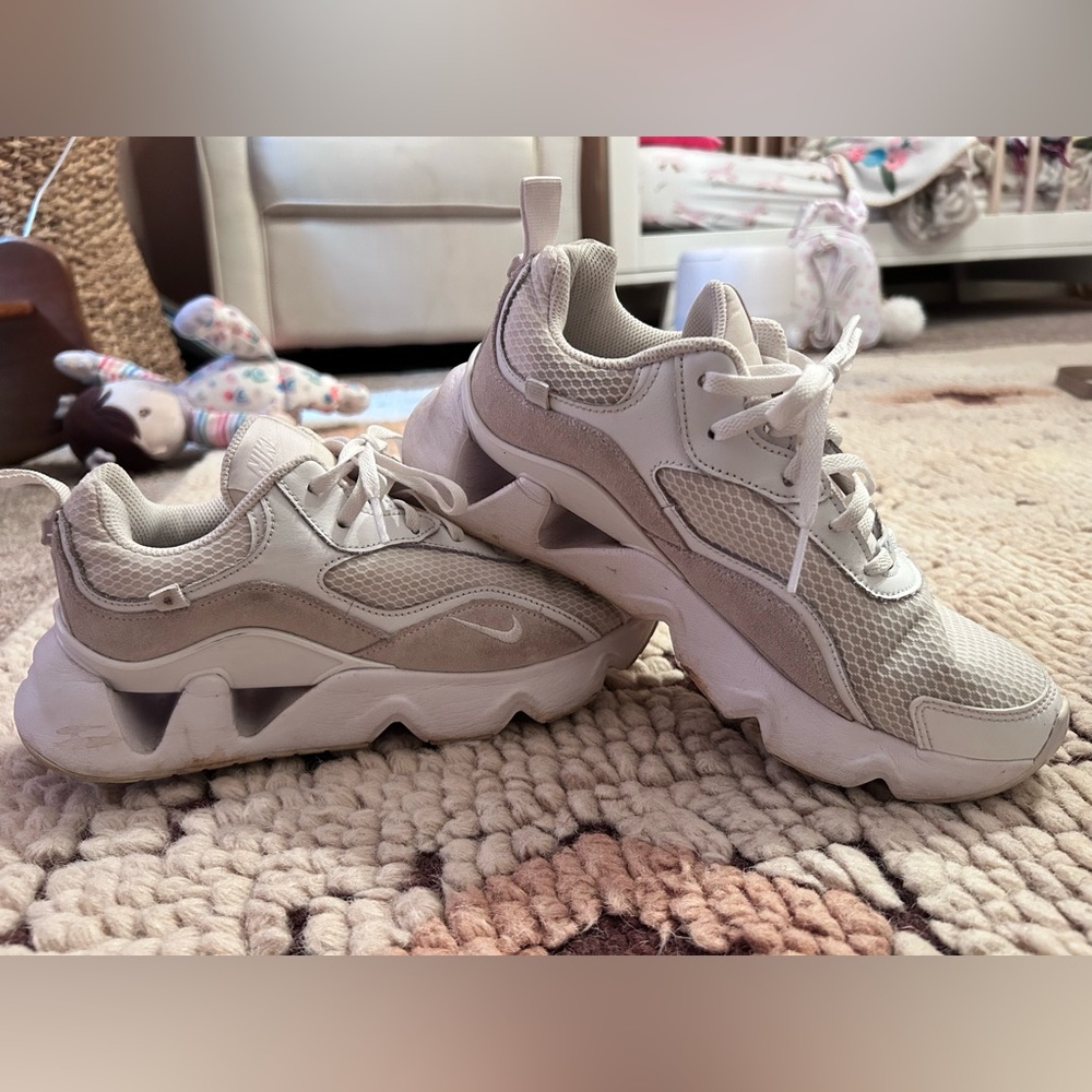 Nike Cream and White Sneakers